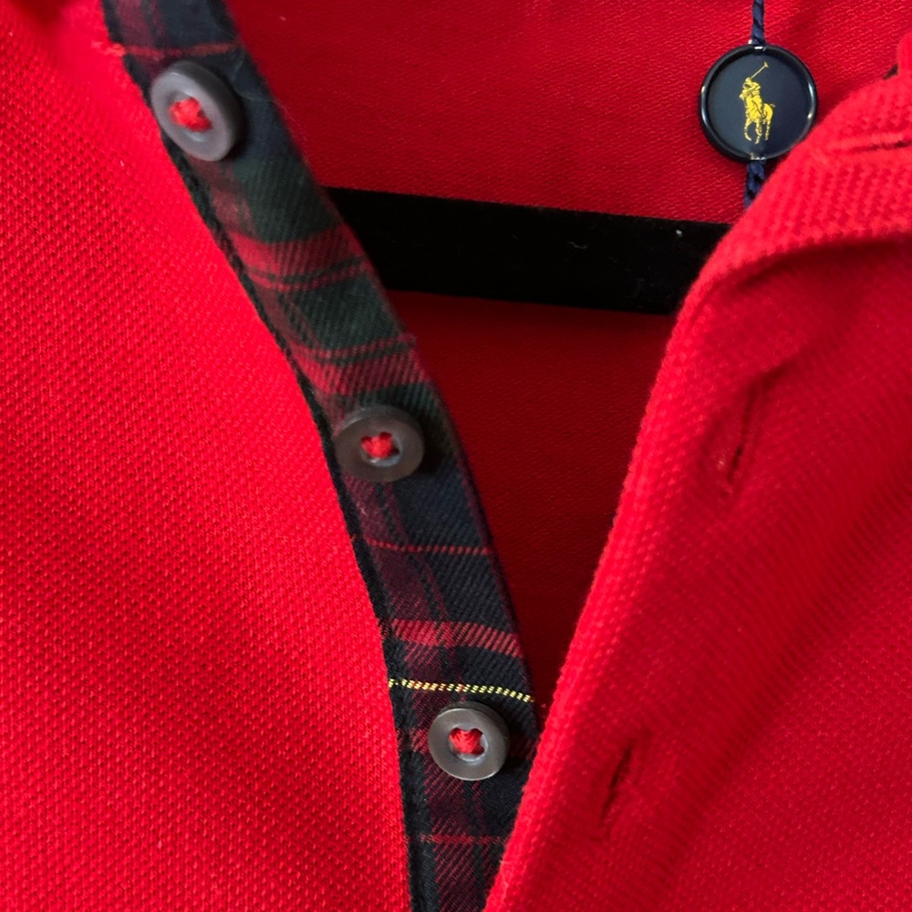 NWT Ralph Lauren POLO Skinny Fit Holiday Tartan in Cruise Red. Women’s M - Picture 3 of 10